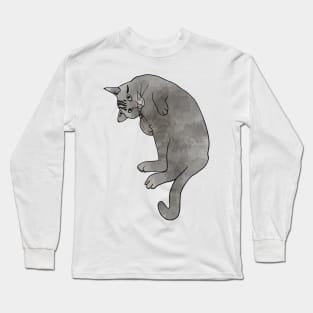 Grey Tabby Cat Long Sleeve T-Shirt